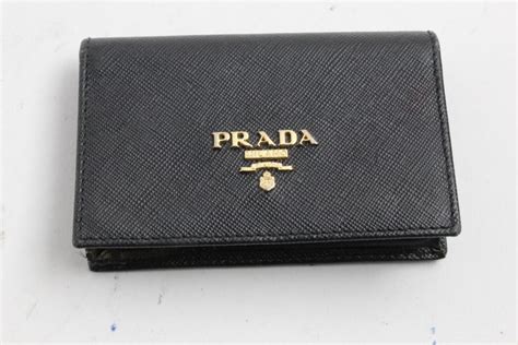 prada business card holder men